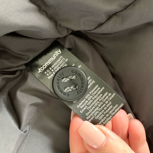 Aritzia Parka Community Paradigm Jacket Down Coat size XLarge Large Green - Picture 10 of 15